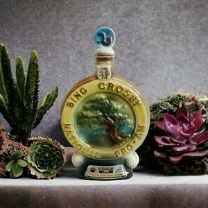 Jim Beam 1970 Bing Crosby 29th Golf Pro-Am Regal Decanter Limited Edition Empty